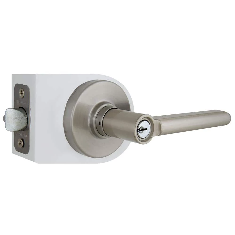 Defiant Tonbridge Satin Nickel Entry Door Handle with Round Rose 7 Defiant Tonbridge Satin Nickel Entry Door Handle with Round Rose - Image 5