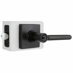 Defiant Tonbridge Matte Black Keyed Entry Door Handle with Square Rose 13 Defiant Tonbridge Matte Black Keyed Entry Door Handle with Square Rose -Barton Kramer Shop defiant entry door handles 32ld6xk00a c3 1000