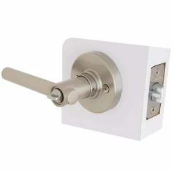 Defiant Highland Satin Nickel Keyed Entry Door Handle with Round Rose -Barton Kramer Shop defiant entry door handles 32ld8x200c 1f 1000