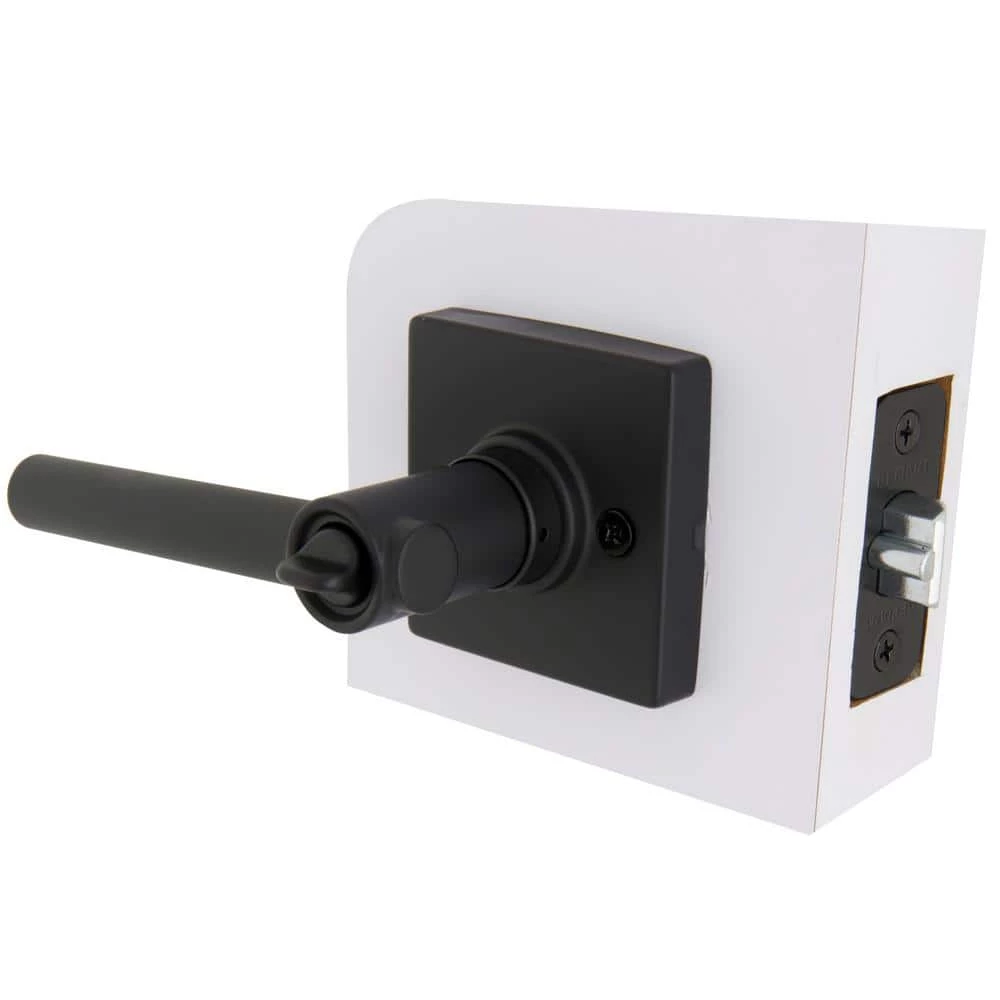Defiant Highland Matte Black Keyed Entry Door Handle with Square Rose 8 Defiant Highland Matte Black Keyed Entry Door Handle with Square Rose - Image 6