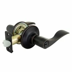 Defiant Simple Series Wave Aged Bronze Keyed Entry Door Handle -Barton Kramer Shop defiant entry door handles evlc2x700b 44 1000