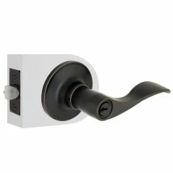 Defiant Simple Series Wave Aged Bronze Keyed Entry Door Handle -Barton Kramer Shop defiant entry door handles evlc2x700b c3 1000
