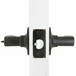 Defiant Simple Series Straight Aged Bronze Keyed Entry Door Handle -Barton Kramer Shop defiant entry door handles evlhx700b 4f 1000