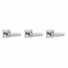 Defiant Westwood Bright Chrome Entry Keyed Door Handle with Square Rose (3-Pack) -Barton Kramer Shop defiant entry door handles lp1200ad3 64 1000