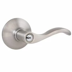 Defiant Naples Satin Nickel Keyed Entry Door Handle