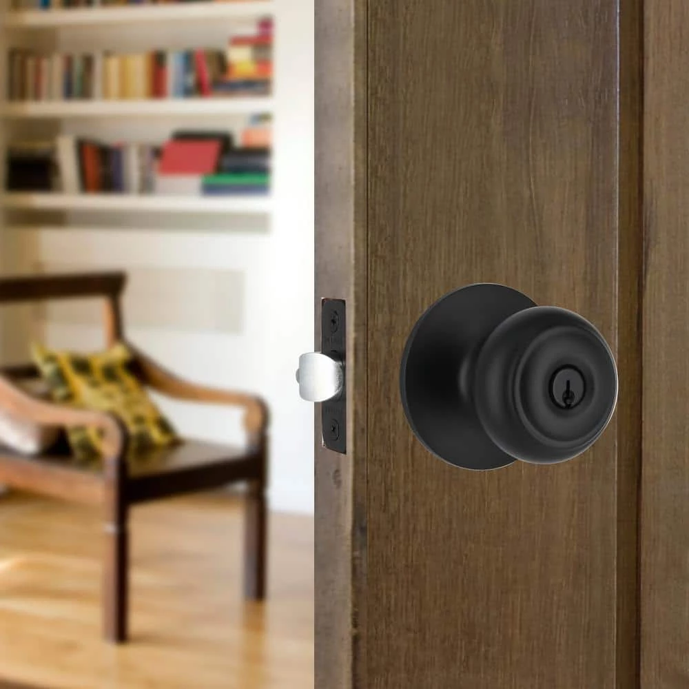 Defiant Hartford Matte Black Keyed Entry Door Knob 5 Defiant Hartford Matte Black Keyed Entry Door Knob - Image 3