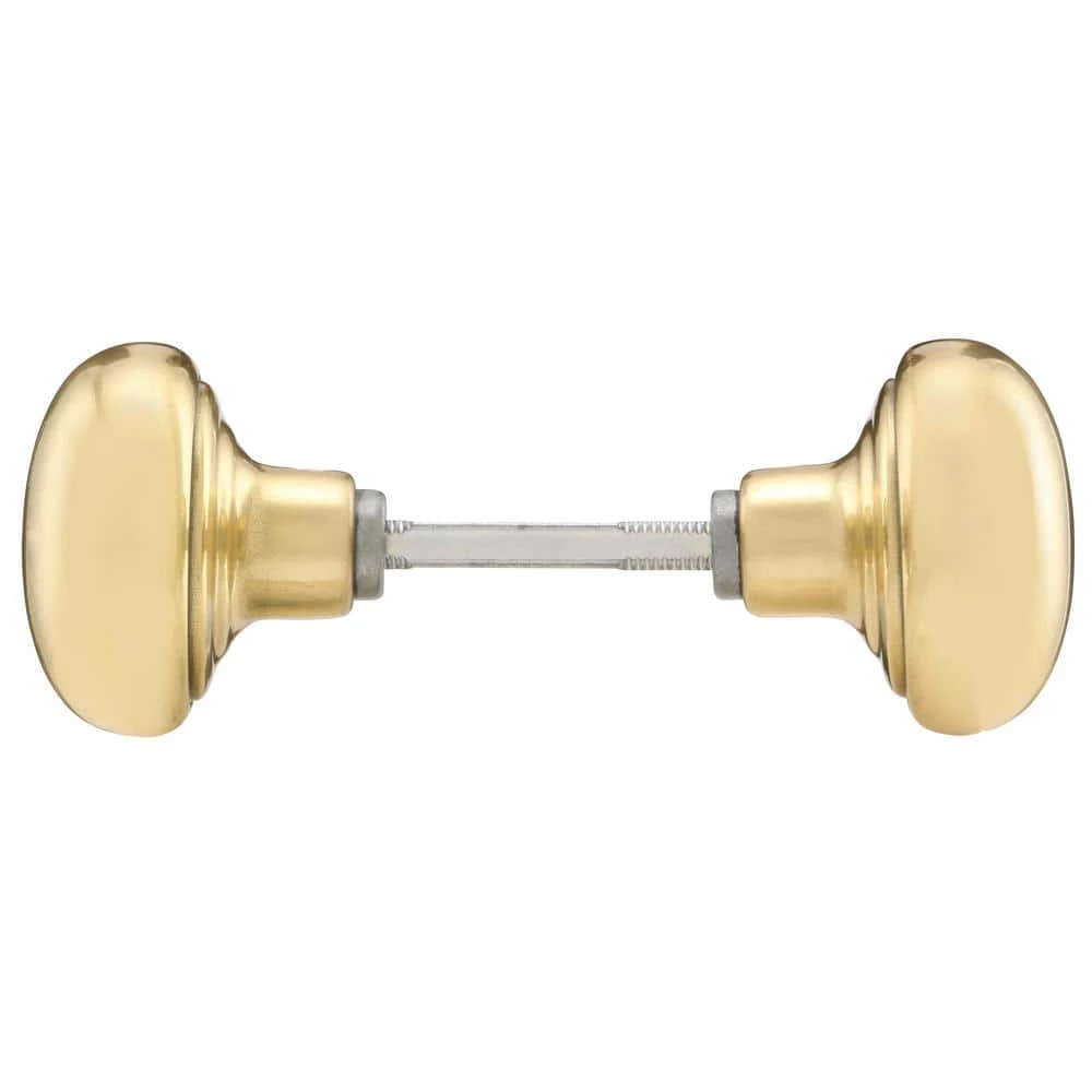 Defiant 2-1/4 in. Solid Brass Door Knob (2 per Pack) 5 Defiant 2-1/4 in. Solid Brass Door Knob (2 per Pack) - Image 3
