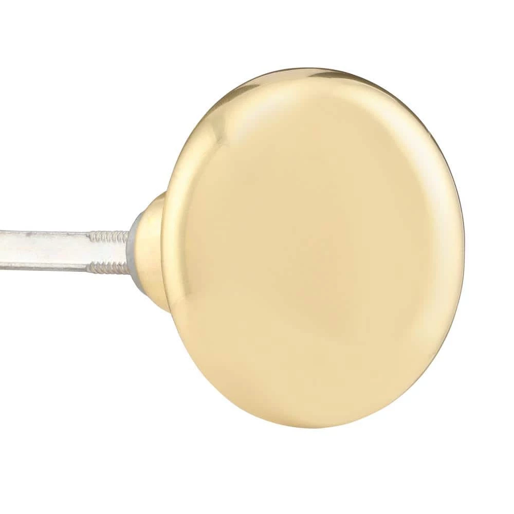 Defiant 2-1/4 in. Solid Brass Door Knob (2 per Pack) 4 Defiant 2-1/4 in. Solid Brass Door Knob (2 per Pack) - Image 2