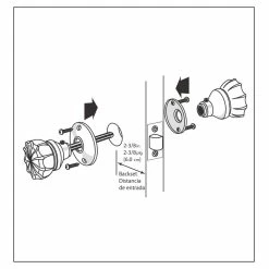 Defiant 2 in. Satin Nickel Victorian Glass Knob Passage Set -Barton Kramer Shop defiant entry door knobs 70412 c3 1000