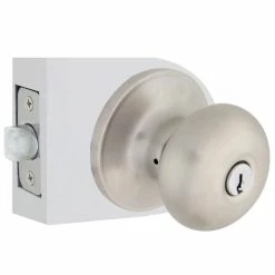 Defiant Simple Series Round Stainless Steel Keyed Entry Door Knob -Barton Kramer Shop defiant entry door knobs evtf600b c3 1000
