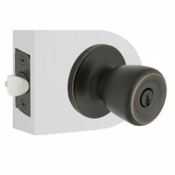 Defiant Simple Series Bell Aged Bronze Keyed Entry Door Knob -Barton Kramer Shop defiant entry door knobs evtrx700b c3 1000