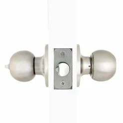 Defiant Simple Series Ball Stainless Steel Keyed Entry Door Knob -Barton Kramer Shop defiant entry door knobs evtw600b 4f 1000