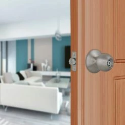 Defiant Saturn Stainless Steel Keyed Entry Door Knob -Barton Kramer Shop defiant entry door knobs t3600b e1 1000