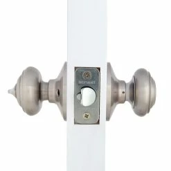 Defiant Madrid Satin Nickel Entry Keyed Door Knob (3-Pack) -Barton Kramer Shop defiant entry door knobs tdx200bxcd3 4f 1000