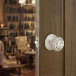 Defiant Madrid Satin Nickel Entry Keyed Door Knob (3-Pack) -Barton Kramer Shop defiant entry door knobs tdx200bxcd3 66 1000