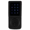 Defiant Matte Black Single Cylinder Electronic Touchscreen Deadbolt -Barton Kramer Shop defiant keyless deadbolts 32ga5xkd01bb 64 1000