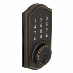 Defiant Castle Aged Bronze Electronic Single Cylinder Keypad Deadbolt