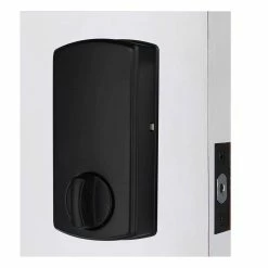 Defiant Square Matte Black Electronic Single Cylinder Touchpad Deadbolt -Barton Kramer Shop defiant keyless deadbolts 32gc2x9d01aa 1f 1000