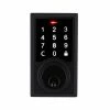 Defiant Square Matte Black Electronic Single Cylinder Touchpad Deadbolt -Barton Kramer Shop defiant keyless deadbolts 32gc2x9d01aa 64 1000