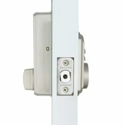 Defiant Castle Satin Nickel Electronic Keypad Deadbolt -Barton Kramer Shop defiant keyless deadbolts ga7x2d01aa 4f 1000