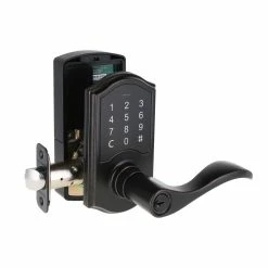 Defiant Castle Aged Bronze Electronic Keypad Door Lever -Barton Kramer Shop defiant keyless locksets 32gc3x7lyed0ahq 44 1000