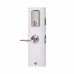 Defiant Alexander Satin Nickel Door Handleset with Square Electronic Single Cylinder Touchpad Deadbolt & Freedom Interior Lever 11 Defiant Alexander Satin Nickel Door Handleset with Square Electronic Single Cylinder Touchpad Deadbolt & Freedom Interior Lever -Barton Kramer Shop defiant keyless locksets hmx2exlbxc 1f 1000