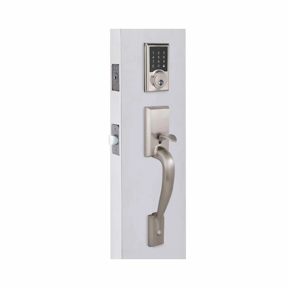 Defiant Alexander Satin Nickel Door Handleset with Square Electronic Single Cylinder Touchpad Deadbolt & Freedom Interior Lever 5 Defiant Alexander Satin Nickel Door Handleset with Square Electronic Single Cylinder Touchpad Deadbolt & Freedom Interior Lever - Image 3