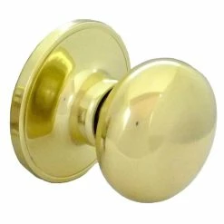 Defiant Springfield Single Cylinder Polished Brass Door Handleset with Mushroom Knob -Barton Kramer Shop defiant knob handlesets 32hc7g1 40 1000
