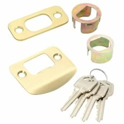 Defiant Springfield Single Cylinder Polished Brass Door Handleset with Mushroom Knob -Barton Kramer Shop defiant knob handlesets 32hc7g1 76 1000