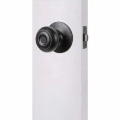 Defiant Vancouver Matte Black Entrance Door Handleset with Hartford Interior Knob -Barton Kramer Shop defiant knob handlesets hpx9g3 1f 1000