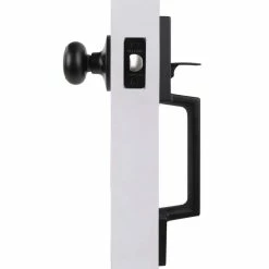 Defiant Vancouver Matte Black Entrance Door Handleset with Hartford Interior Knob -Barton Kramer Shop defiant knob handlesets hpx9g3 4f 1000