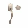 Defiant Castle Satin Nickel Entrance Door Handleset with Hartford Interior Knob 2 Defiant Castle Satin Nickel Entrance Door Handleset with Hartford Interior Knob -Barton Kramer Shop defiant knob handlesets hwx2g3 64 1000