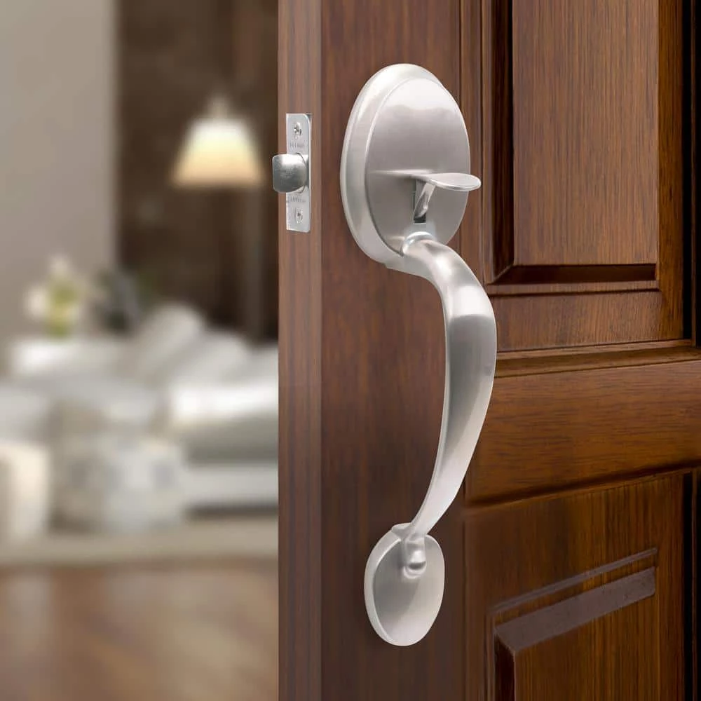 Defiant Wilmington Satin Nickel Door Handleset with Hartford Knob 4 Defiant Wilmington Satin Nickel Door Handleset with Hartford Knob - Image 2