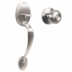 Defiant Wilmington Satin Nickel Door Handleset with Hartford Knob