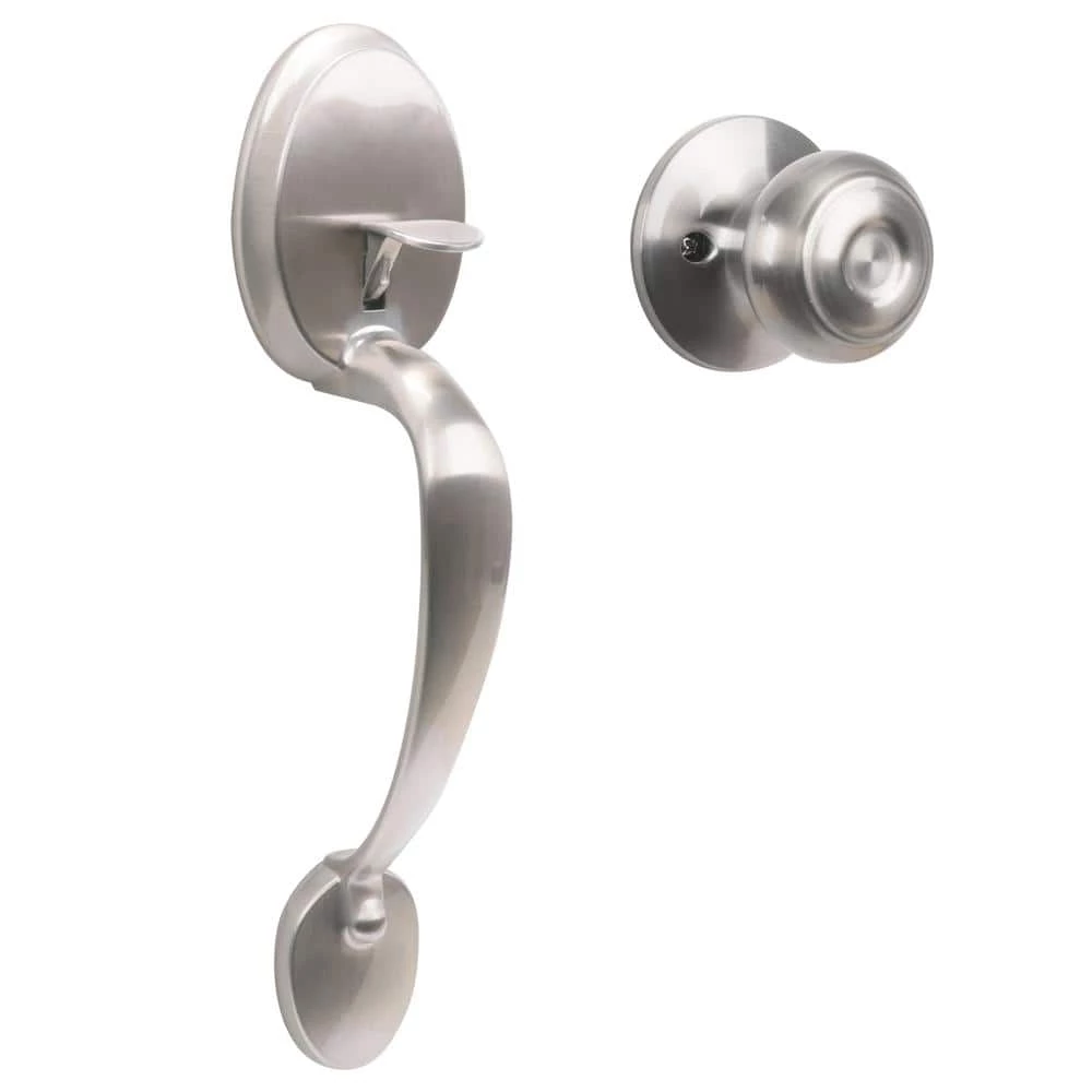 Defiant Wilmington Satin Nickel Door Handleset with Hartford Knob 3 Defiant Wilmington Satin Nickel Door Handleset with Hartford Knob