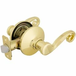 Defiant Scroll Polished Brass Hall and Closet Door Lever 16 Defiant Scroll Polished Brass Hall and Closet Door Lever -Barton Kramer Shop defiant passage door handles 32l6703b 44 1000