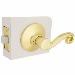 Defiant Scroll Polished Brass Hall and Closet Door Lever 13 Defiant Scroll Polished Brass Hall and Closet Door Lever -Barton Kramer Shop defiant passage door handles 32l6703b c3 1000