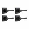Defiant Tonbridge Matte Black Hall and Closet Door Handle with Square Rose (4-Pack) 1 Defiant Tonbridge Matte Black Hall and Closet Door Handle with Square Rose (4-Pack) -Barton Kramer Shop defiant passage door handles 32ld6x903bad4 64 1000