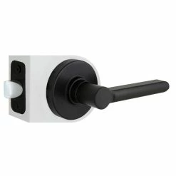 Defiant Tonbridge Matte Black Hall and Closet Door Handle with Round Rose (4-Pack) -Barton Kramer Shop defiant passage door handles 32ld6x903bcd4 c3 1000