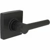 Defiant Highland Matte Black Hall and Closet Door Lever with Square Rose -Barton Kramer Shop defiant passage door handles 32ld8x903a 64 1000