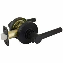 Defiant Highland Matte Black Hall and Closet Door Lever with Round Rose 16 Defiant Highland Matte Black Hall and Closet Door Lever with Round Rose -Barton Kramer Shop defiant passage door handles 32ld8x903c 1f 1000