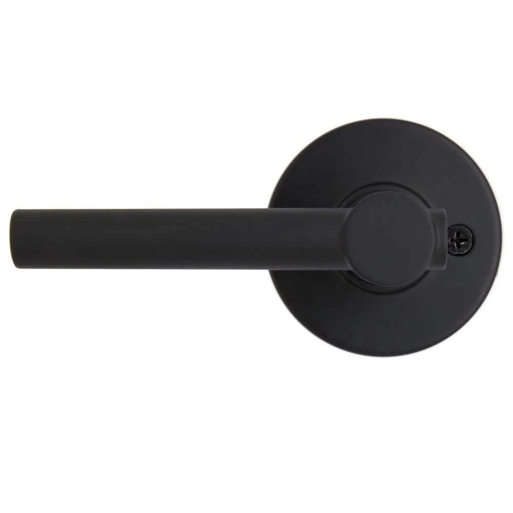 Defiant Highland Matte Black Hall and Closet Door Lever with Round Rose 11 Defiant Highland Matte Black Hall and Closet Door Lever with Round Rose - Image 9