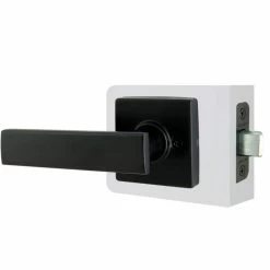 Defiant Westwood Matte Black Hall and Closet Door Handle with Square Rose (4-Pack) 13 Defiant Westwood Matte Black Hall and Closet Door Handle with Square Rose (4-Pack) -Barton Kramer Shop defiant passage door handles 32lp1x903ad4 1f 1000