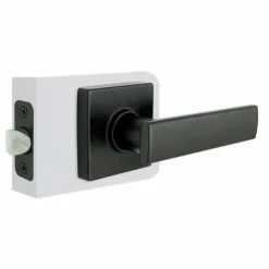 Defiant Westwood Matte Black Hall and Closet Door Handle with Square Rose (4-Pack) 11 Defiant Westwood Matte Black Hall and Closet Door Handle with Square Rose (4-Pack) -Barton Kramer Shop defiant passage door handles 32lp1x903ad4 c3 1000