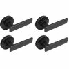 Defiant Westwood Matte Black Hall and Closet Door Handle with Round Rose (4-Pack) 2 Defiant Westwood Matte Black Hall and Closet Door Handle with Round Rose (4-Pack) -Barton Kramer Shop defiant passage door handles 32lp1x903cd4 64 1000