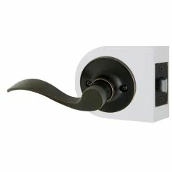 Defiant Simple Series Wave Aged Bronze Hall/Closet Door Handle (10-Pack) -Barton Kramer Shop defiant passage door handles evlc2x703bdf 1f 1000