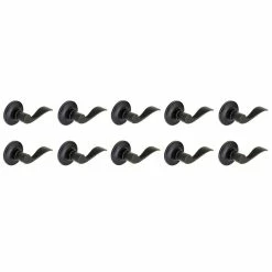 Defiant Simple Series Wave Aged Bronze Hall/Closet Door Handle (10-Pack)