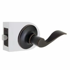 Defiant Simple Series Wave Aged Bronze Hall/Closet Door Handle (10-Pack) -Barton Kramer Shop defiant passage door handles evlc2x703bdf c3 1000