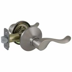 Defiant Burgundy Satin Nickel Hall/Closet Door Handle -Barton Kramer Shop defiant passage door handles ld5x203b fa 1000