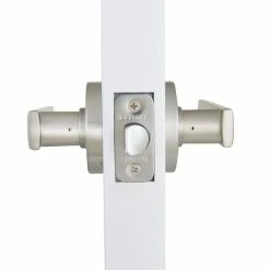 Defiant Westwood Satin Nickel Hall/Closet Door Lever with Round Rose -Barton Kramer Shop defiant passage door handles lp1x203c 4f 1000